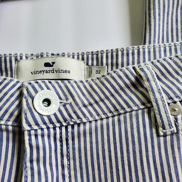 Vineyard Vines Cotton Blend High Rise Kick Flare Jeans Size 32 - Picture 3 of 10